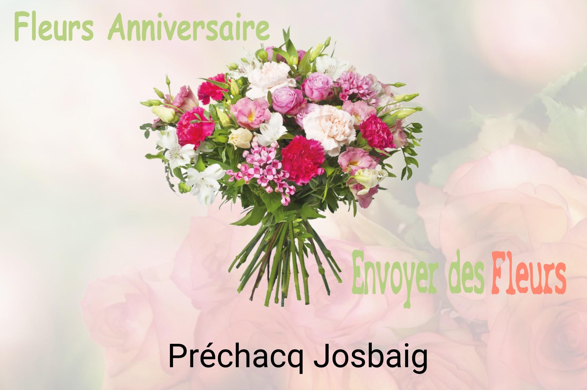 Bouquet de fleurs d’anniversaire livré à Préchacq-Josbaig