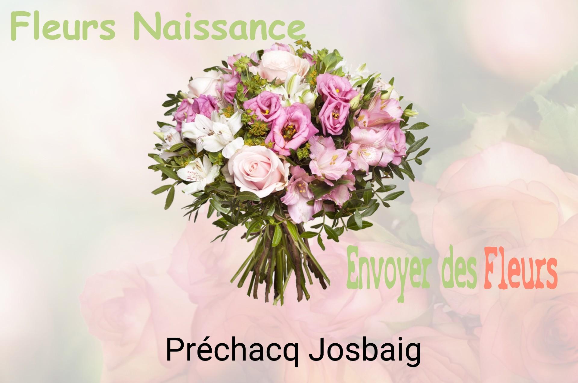 Bouquet de fleurs de naissance livré à Préchacq-Josbaig