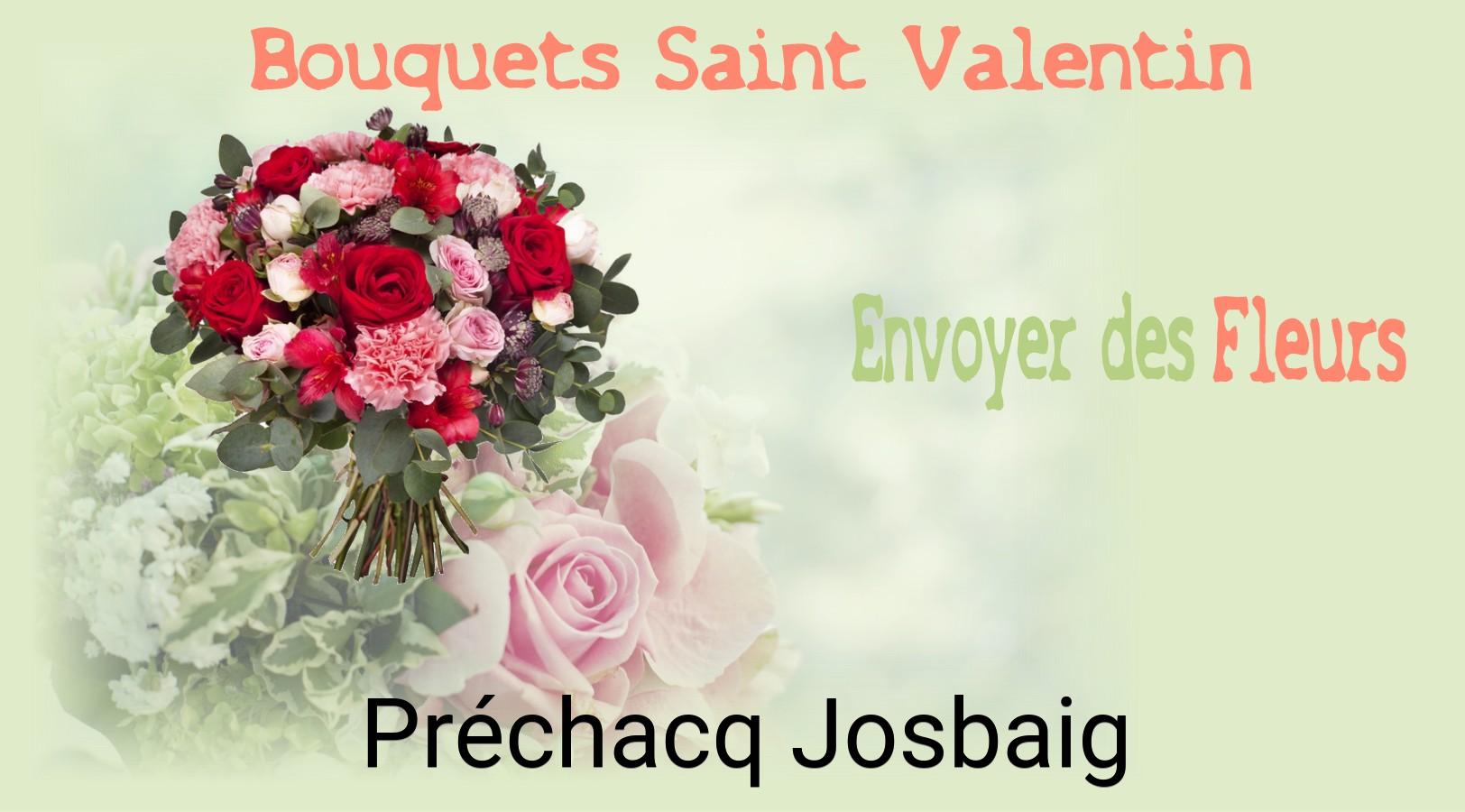 Roses de Saint-Valentin livrées à Préchacq-Josbaig